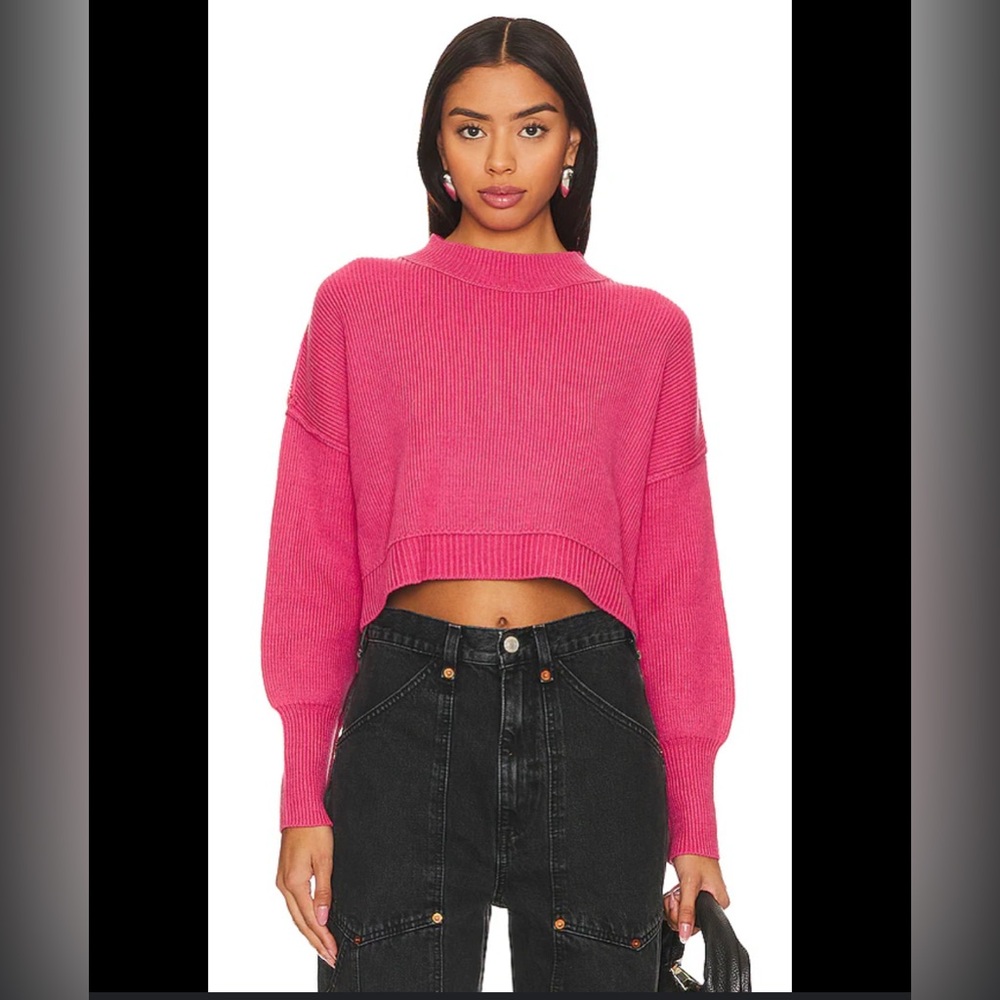 Free People Easy Street Cropped Sweater